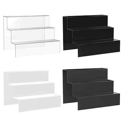 3Step Tier Craft Fair Tiered Display Stand Acrylic Nail Polish Jewellery Plinth☃ 3Step Tier Craft Fair Tiered Display Stand Acrylic Nail Polish Jewellery Plinth☃