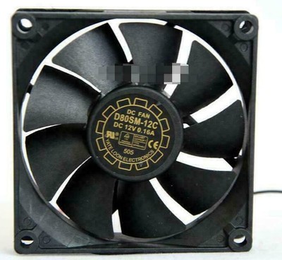 1PC For Yate Loon Fan D80SM-12C 12V 0.16A 8CM 