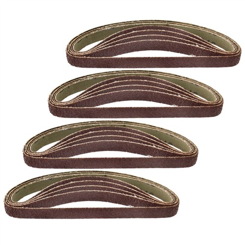 Belt Power Finger File Sander Abrasive Sanding Belts 330mm x 10mm 40 Grit 20 P 