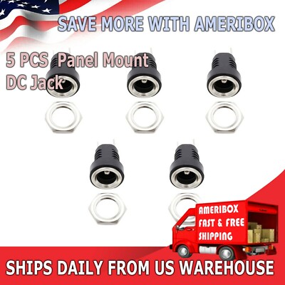 25 PCS 5.5 MM X 2.5 MM PANEL MOUNT FEMALE POWER JACK SOCKET BRAND NEW ITEM 25 PCS 5.5 MM X 2.5 MM PANEL MOUNT FEMALE POWER JACK SOCKET BRAND NEW ITEM