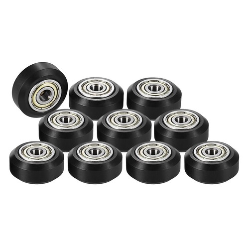 10pcs Plastic Passive Round Wheel Pulley With Bearing Gear 3D Printer POM Kits 