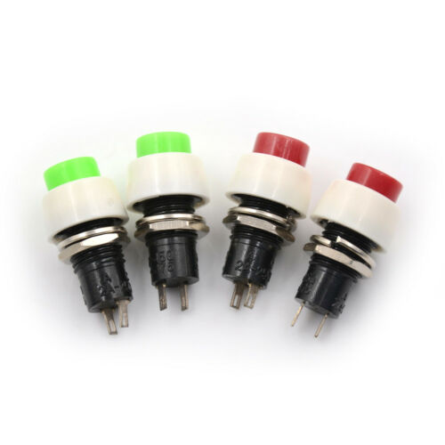 DR 2Pcs Mini 2 pin Round Toggle Self-locking Power ON/OFF Push Button Switch R DR 2Pcs Mini 2 pin Round Toggle Self-locking Power ON/OFF Push Button Switch R