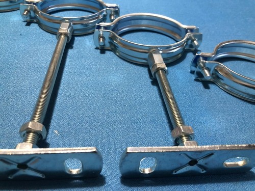 65mm 5 x down/drain pipe strong bzp steel stand off bracket clip support 68mm 65mm 5 x down/drain pipe strong bzp steel stand off bracket clip support 68mm