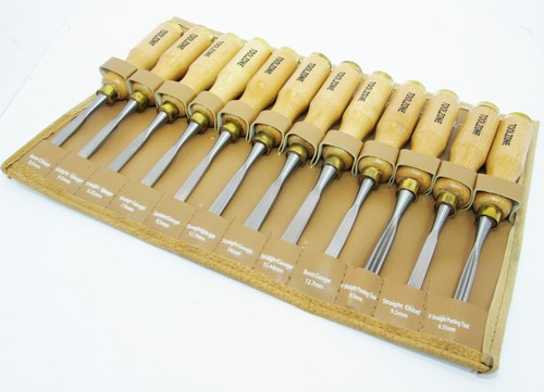 12pc Professional Wood Carving Chisel Set Chisels New TZ WW171 Carpentry 