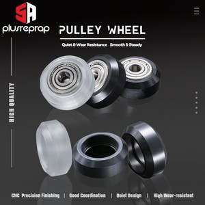 10pcs Plastic Passive Round Wheel Pulley With Bearing Gear 3D Printer POM Kits 