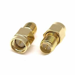1pc RP-SMA male jack center to RP-SMA female plug in series RF adapter connector 
