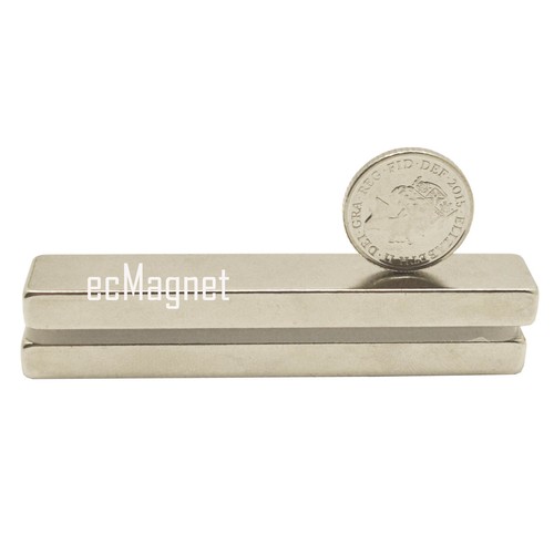 80mm x 10mm x 5mm Strong Long Rare Earth Block Bar Neodymium Magnets Pack of 2 80mm x 10mm x 5mm Strong Long Rare Earth Block Bar Neodymium Magnets Pack of 2