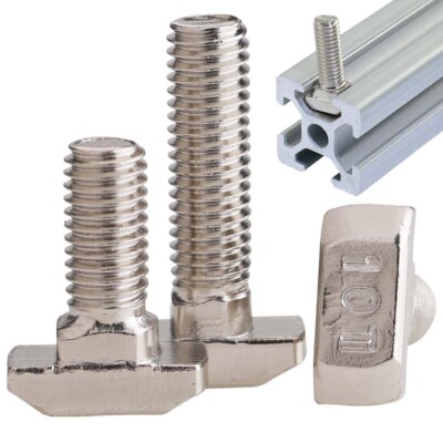 M8x100mm T-Slot Bolts Carbon Steel Hammer Head Bolt T Bolts For Woodworking 