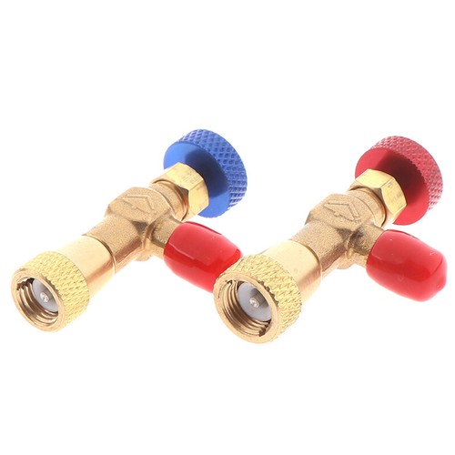 2pcs R410A R22 Refrigeration Charging Adapter for 1/4" Safety Valve ServicH WY 2pcs R410A R22 Refrigeration Charging Adapter for 1/4" Safety Valve ServicH WY