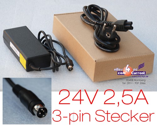 24V 2,5A Supply 3-PIN Plug Receipt Printer epson PS-170 PS-180 TM-T88II III K 24V 2,5A Supply 3-PIN Plug Receipt Printer epson PS-170 PS-180 TM-T88II III K