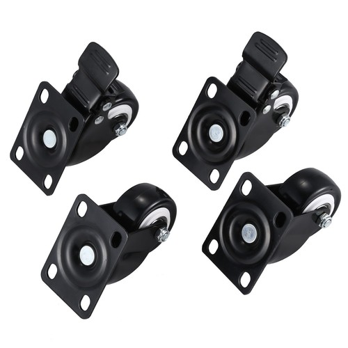 4 x Heavy Duty 50mm Rubber Swivel Castor Wheels Trolley Furniture Caster 320KG 4 x Heavy Duty 50mm Rubber Swivel Castor Wheels Trolley Furniture Caster 320KG