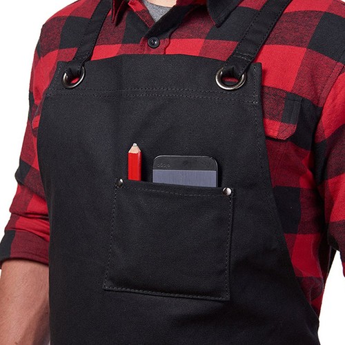 Unisex Work Apron With Utility Tool Pockets Waxed Canvas One Size 8C Unisex Work Apron With Utility Tool Pockets Waxed Canvas One Size 8C
