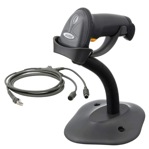 Zebra Symbol LS2208-7AZR0100ER LS2208 RS232 Barcode Scanner Kit 