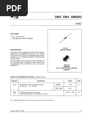 Part # SMDB3 5 X DIAC SOT23 IN Part # SMDB3 5 X DIAC SOT23 IN