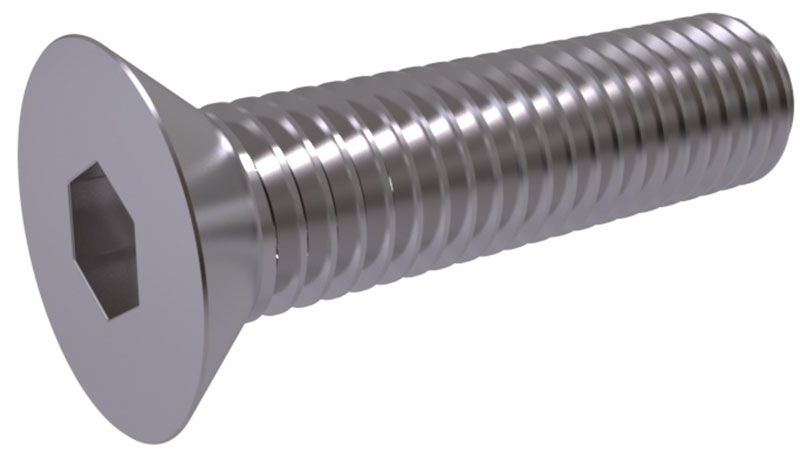M16 X 45 Socket Countersunk Bolts CSK Allen screws A2 Stainless 2 PACK DIN 7991 