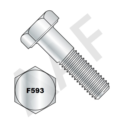 QTY 10 1/4UNF X 1" HEX HEAD SET BOLTS FULLY THREADED STAINLESS STEEL GRADE A2 