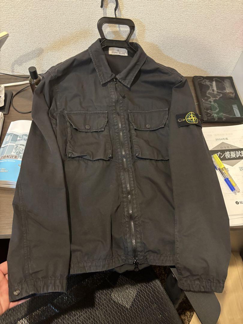 ★美品　Stone Island オーバーシャツ 黒　サイズM