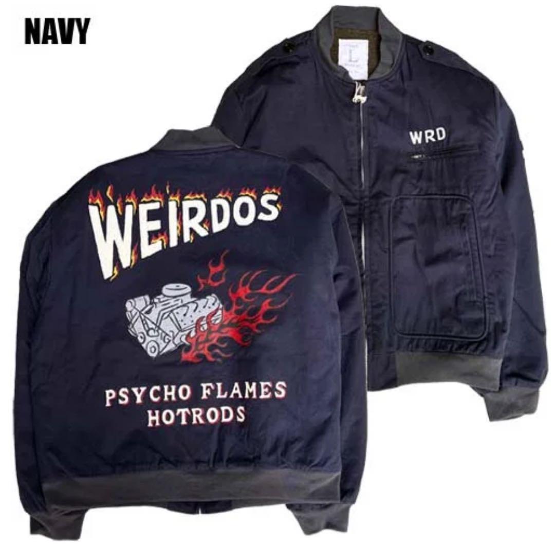WEIRDOジャケットPSYCHO FLAMES UTILITY JACKET