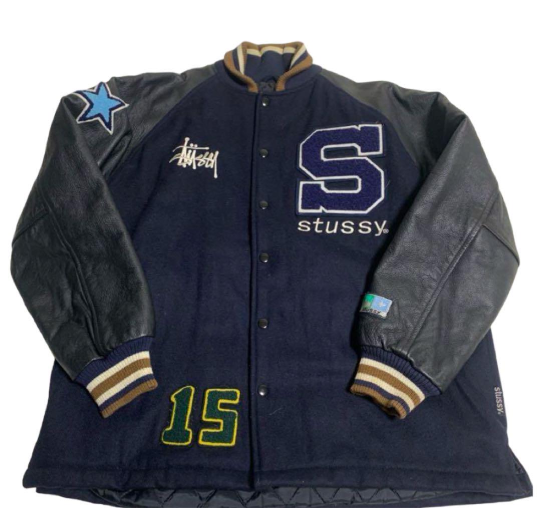 old stussyスタジャン 15周年とても希少レア Lサイズ値下げ⭕️
