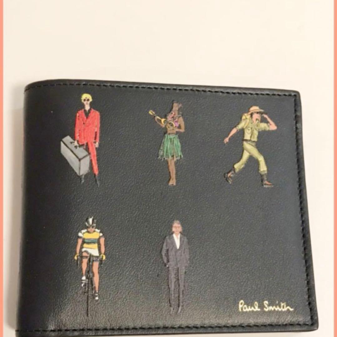 Paul Smith ポールスミス　二つ折り財布　peopleデザイン