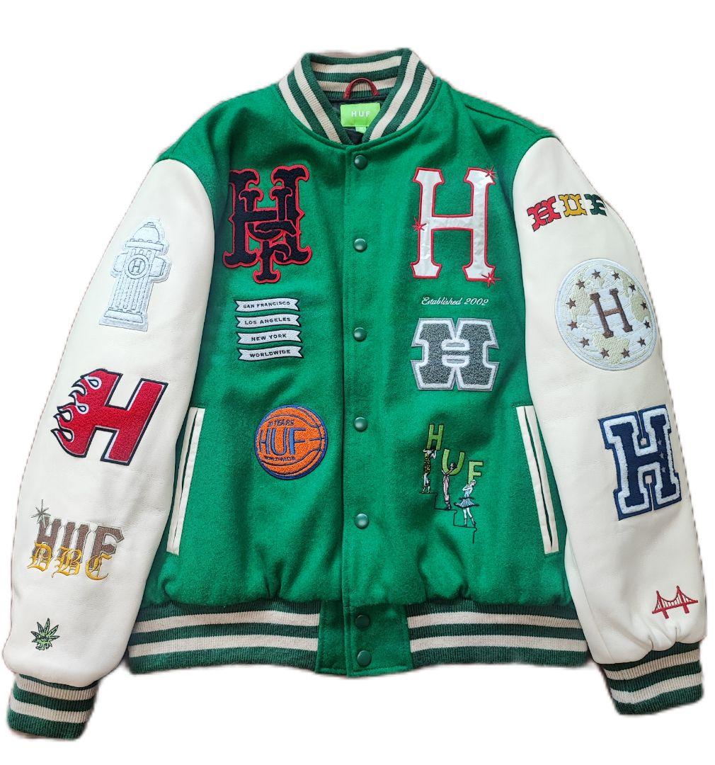 セール　希少　HUF ハフ　スタジャン　世界150着限定　スケボー