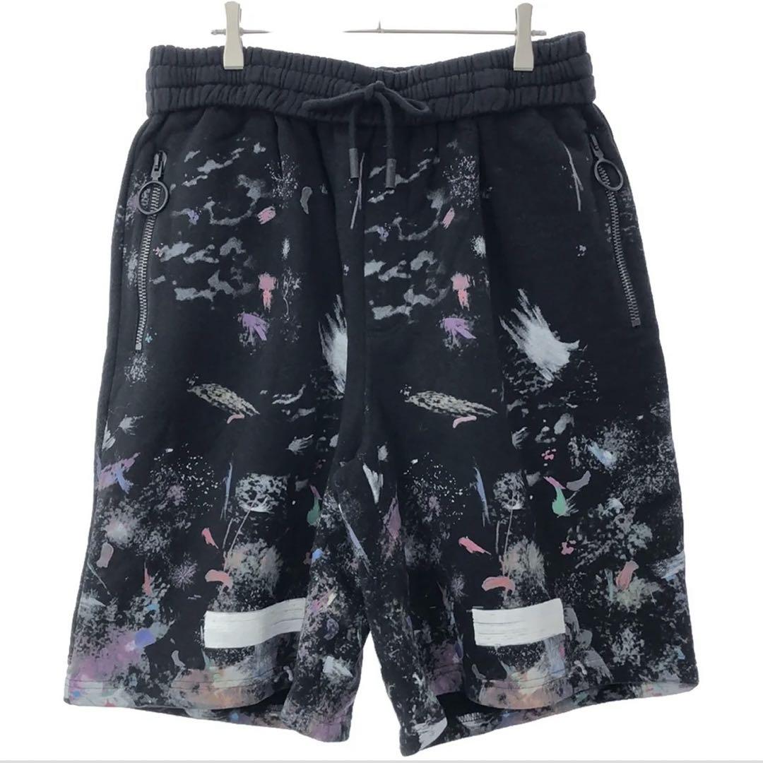 Galaxy Splash Print Shorts スウェットショーツ