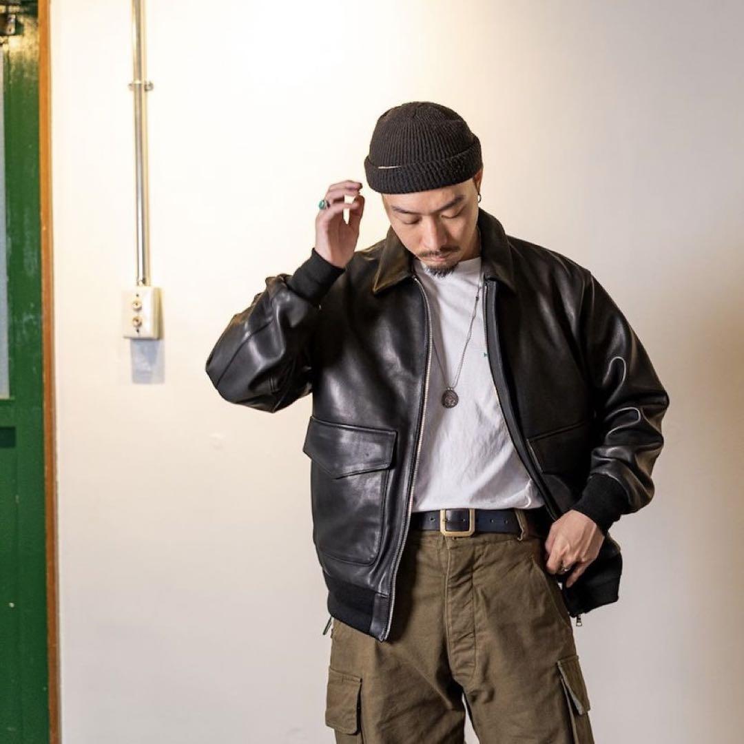 《23AW》FIDELITY ラムレザー A-2 ジャケット　M