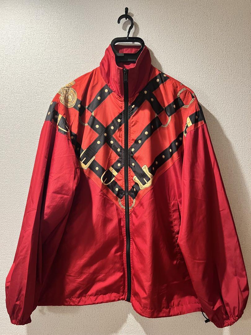 VERSACE ナイロンジャケット　レッド　46