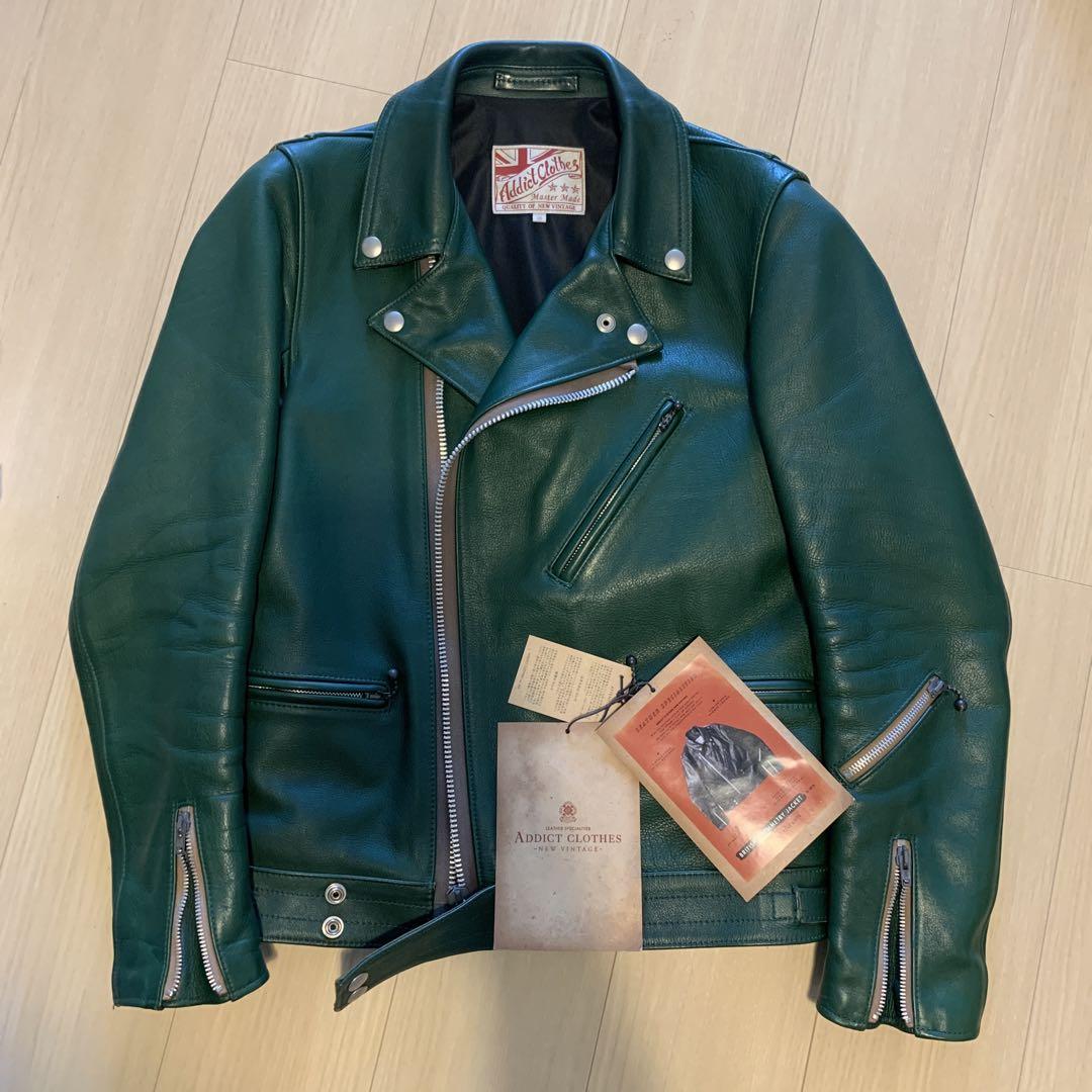 ADDICT CLOTHES AD-03 green 36 KIP 牛革