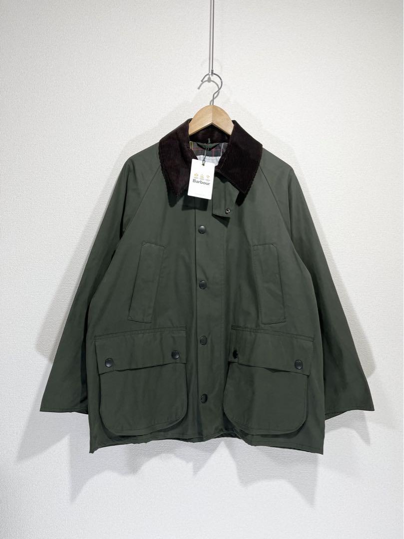 新品 Barbour BEDALE ビデイル OS 34 ノンワックス オリーブ