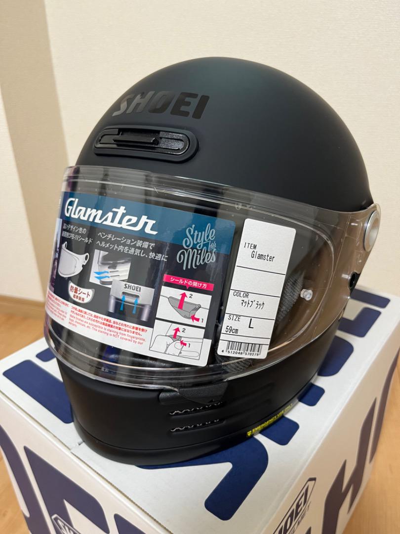 SHOEI Giamstar マットブラック Lサイズ