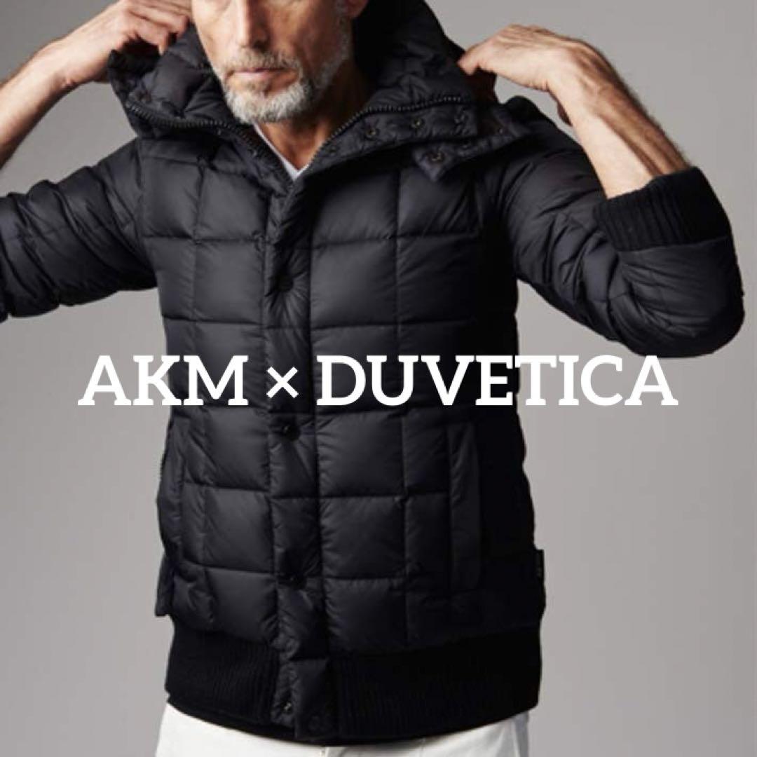 DUVETICA×AKM 2wayダウン L チャコールグレー ウール
