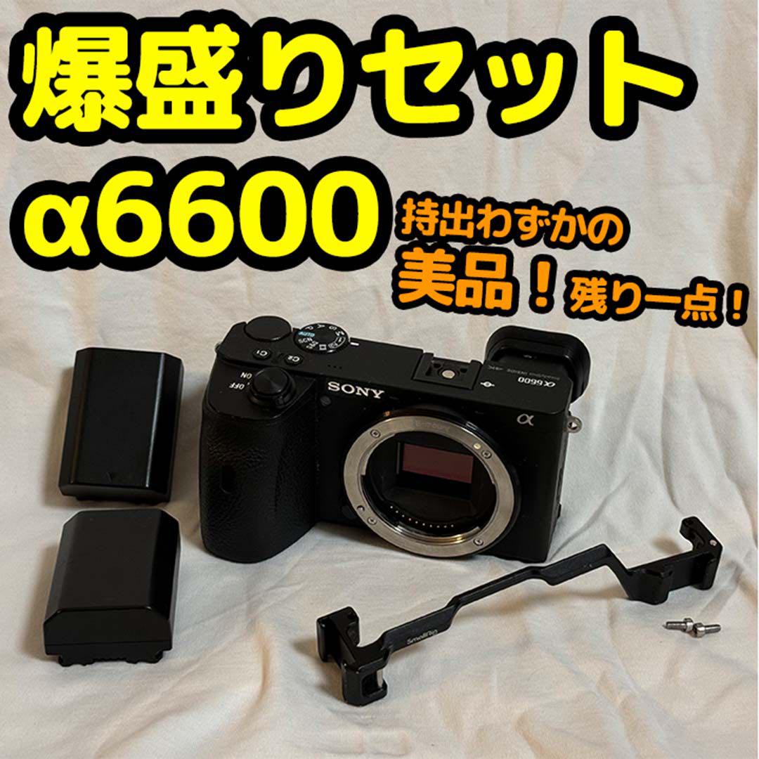 極上品【すぐ発送】α6600 SONY 爆盛りお買い得限定セット