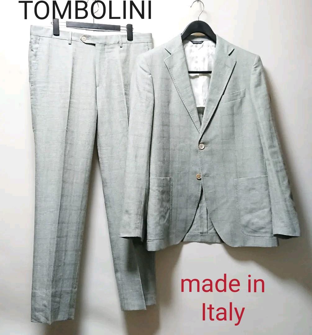 トンボリーニTOMBOLINIイタリア製シルク混リネンスーツ
