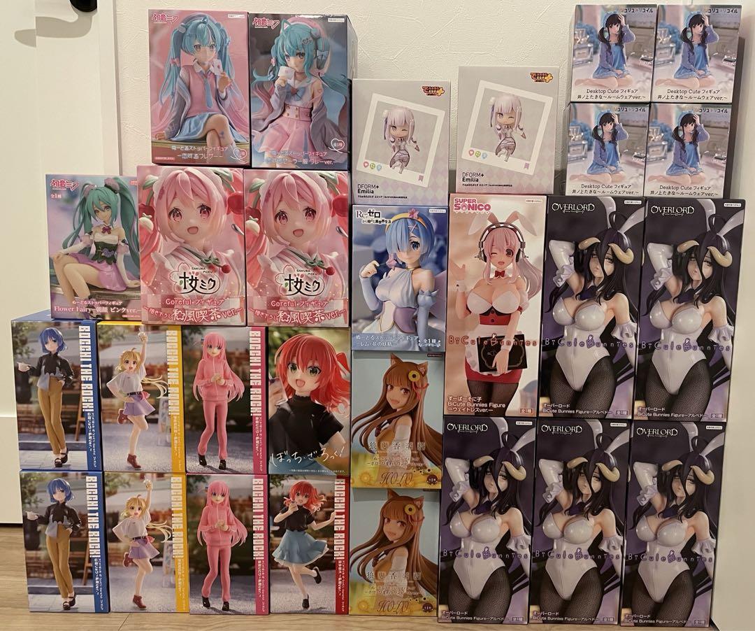 美少女フィギュア　まとめ売り　28個セット　アルベド　そに子　たきな　桜ミク　等