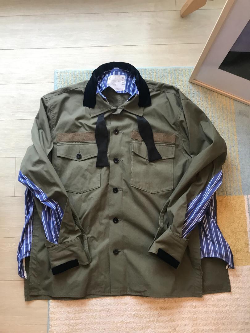sacai FABRIC COMBO シャツ サカイ
