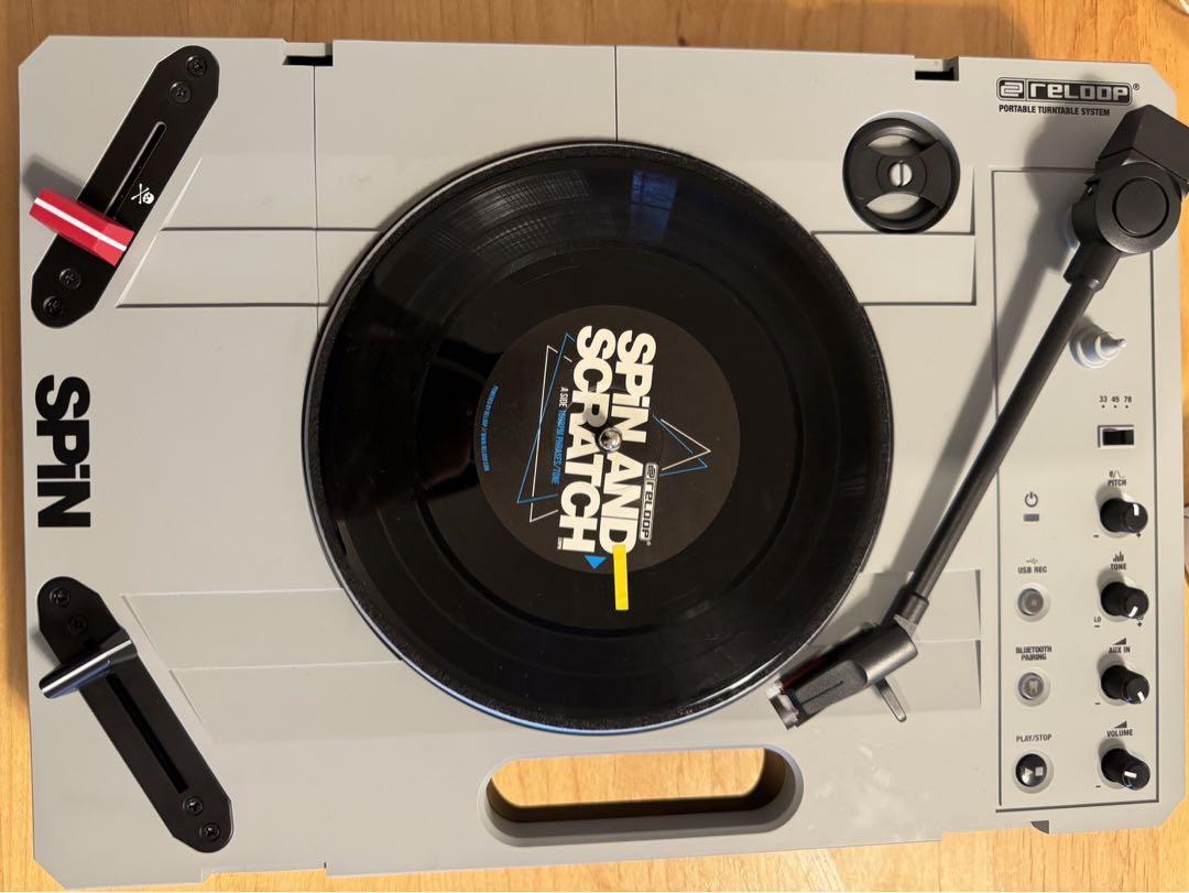 Reloop SPIN ポータブル ターンテーブル Bluetooth リループ