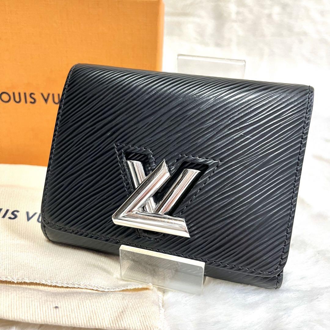 ルイヴィトン ツイスト レザー エピ 折り財布 シルバー 金具 ファスナー