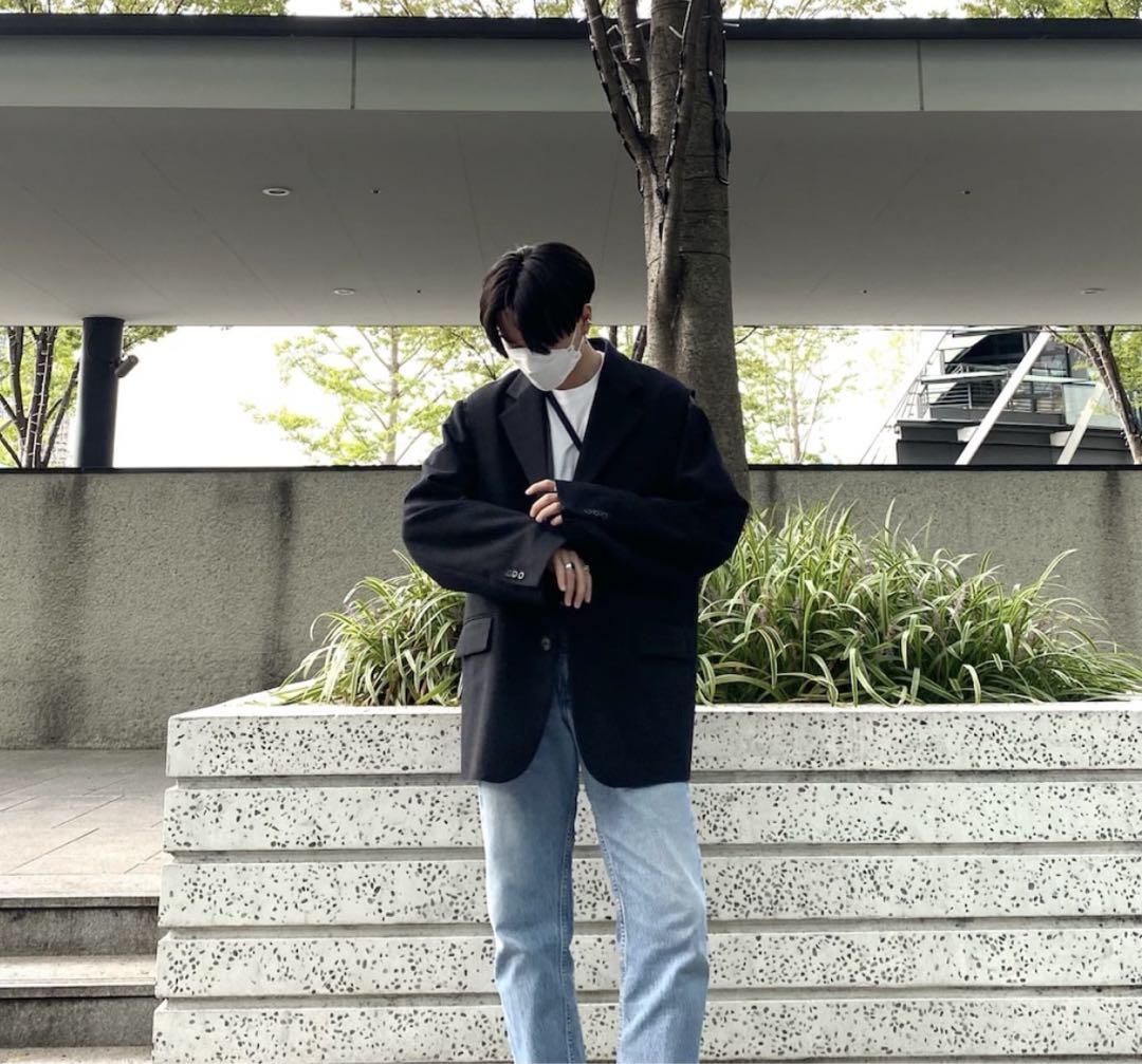 stein OVERSIZED COMBINATION JACKET／BLACK