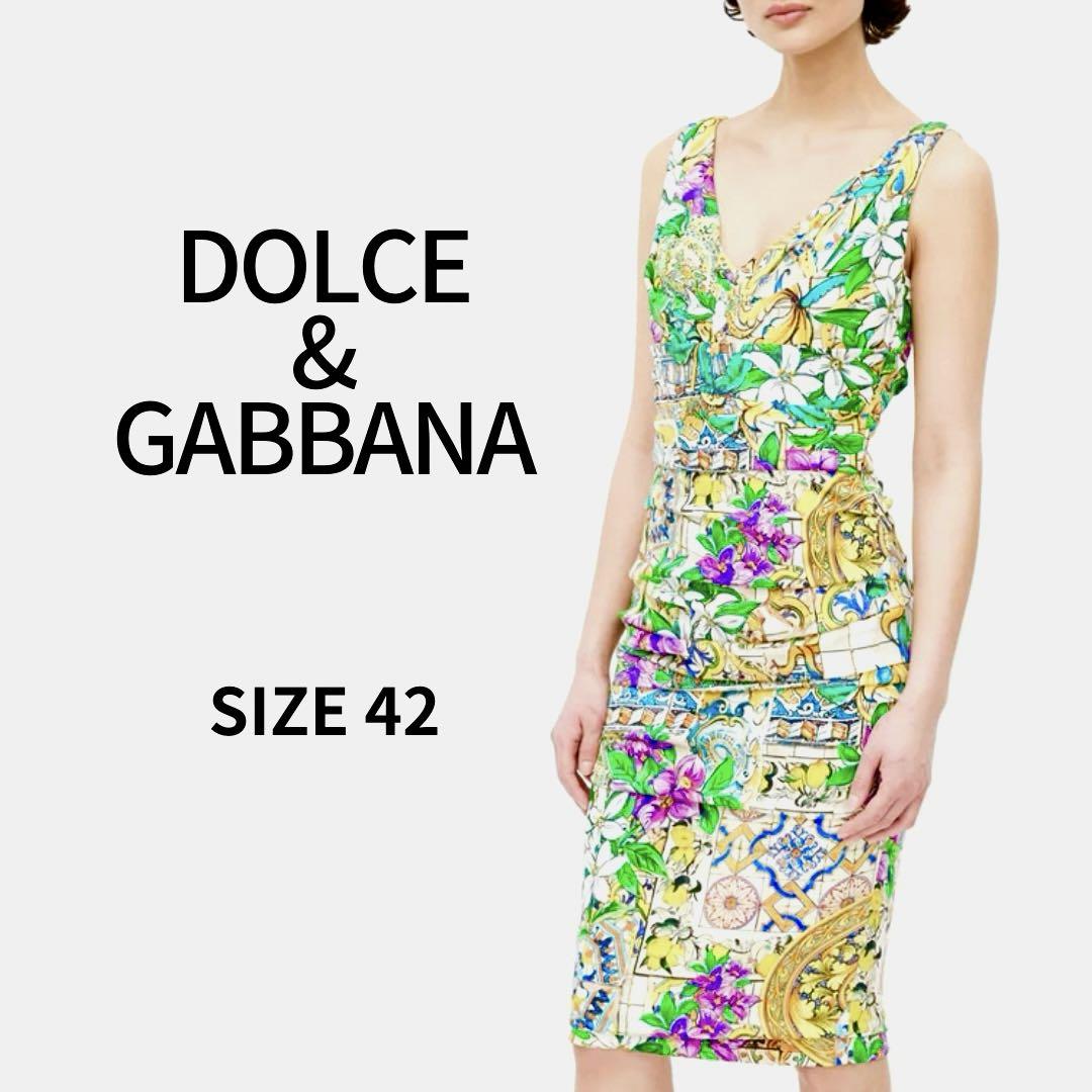 ✨美品✨最高級✨ドルチェ&ガッバーナ　D&G 花柄ワンピース　ドレス　イタリア製