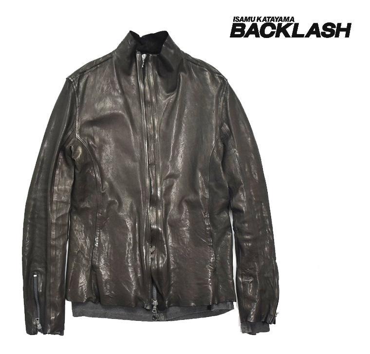 イサムカタヤマ バックラッシュ ドイツカーフ レザージャケット ライダース