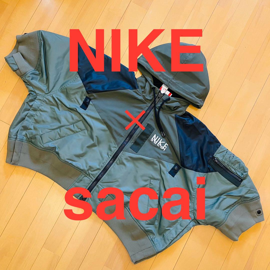 NIKE × sacai Full Zip Hoode Jacket Khaki
