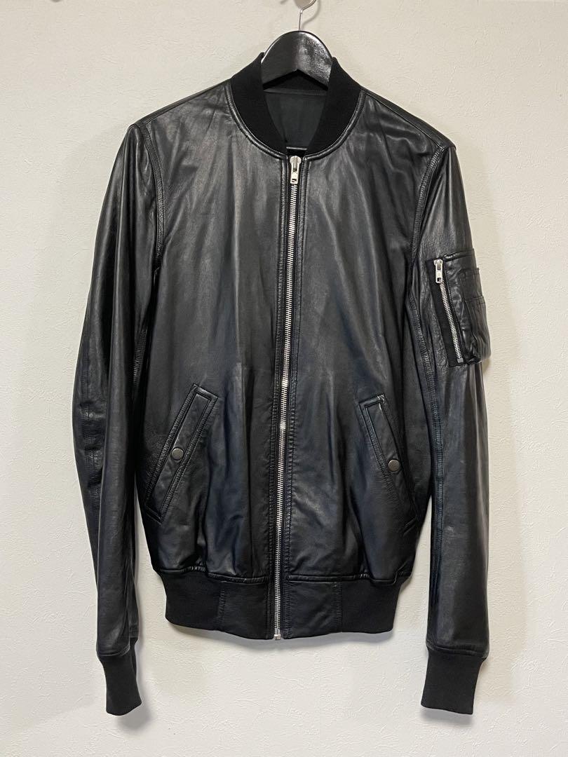 rick owens レザーフライトボンバー　 46