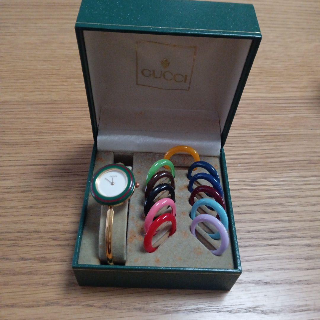 GUCCI チェンジベゼル 腕時計 ゴールド