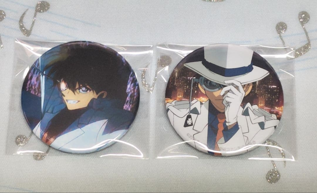 名探偵コナン 怪盗キッド 業火の向日葵 缶バッジ 2点セット