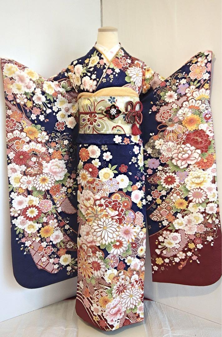振袖フルセット　紺