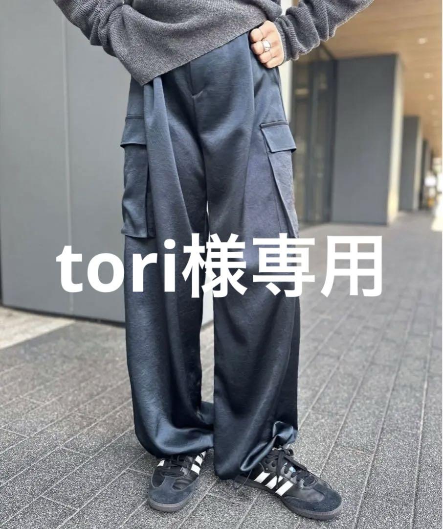 AP STUDIO  ミニマルサテンカーゴパンツ