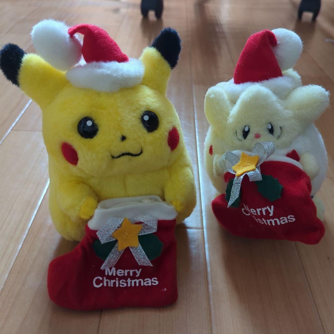 ポケモン　TOMY ぬいぐるみ　ピカチュウ　トゲピー　サンタ　クリスマス