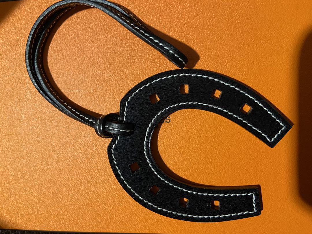 本日限定価格　エルメス　パドック　馬蹄　チャーム　ブラックレザー