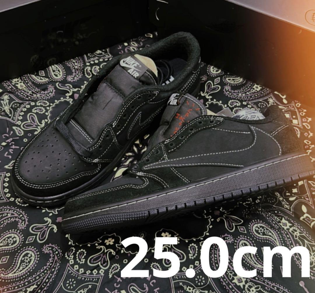 靴 Air Jordan 1 Low Travis Scott 25.0cm